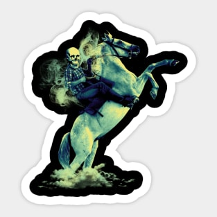 cowboy ghost rider Sticker